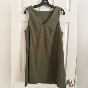 Olive Green Sleeveless Women's Top